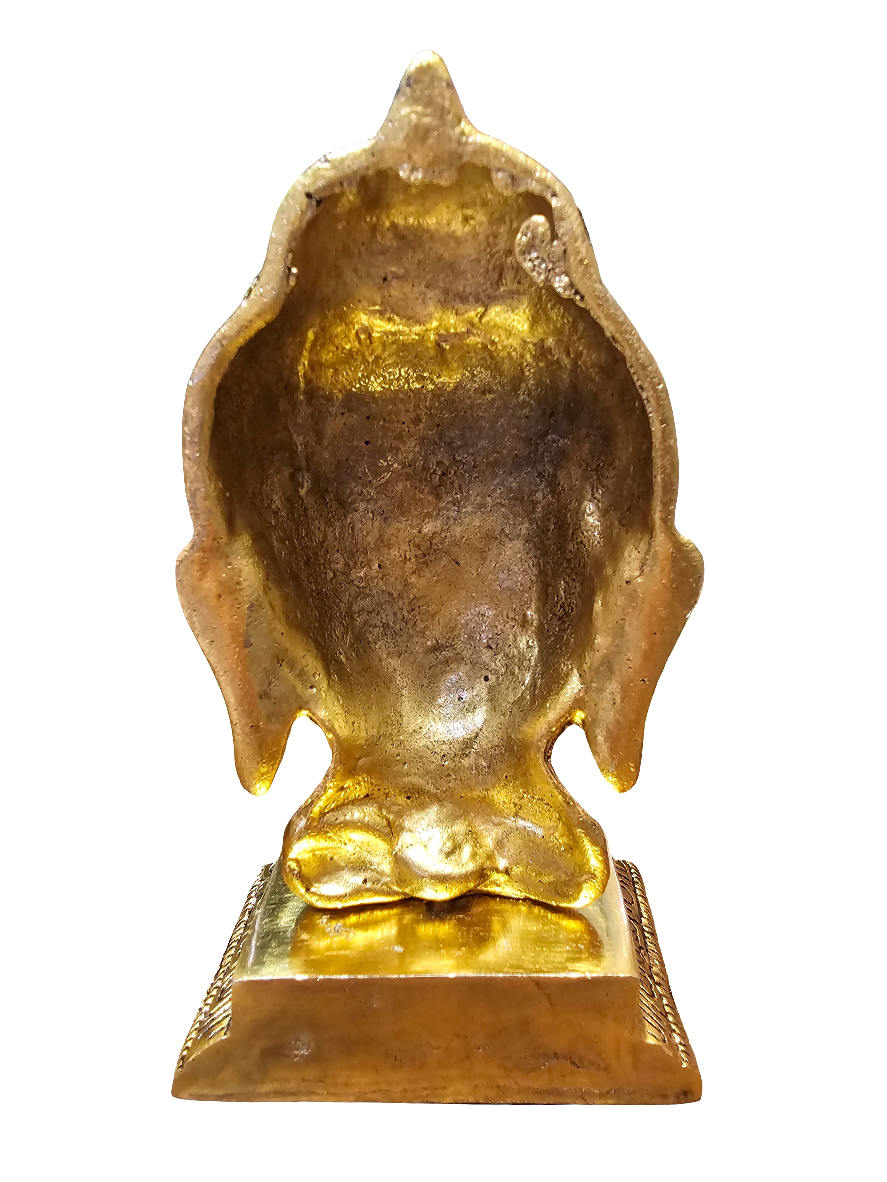 Gold Plated Metal Buddha Head