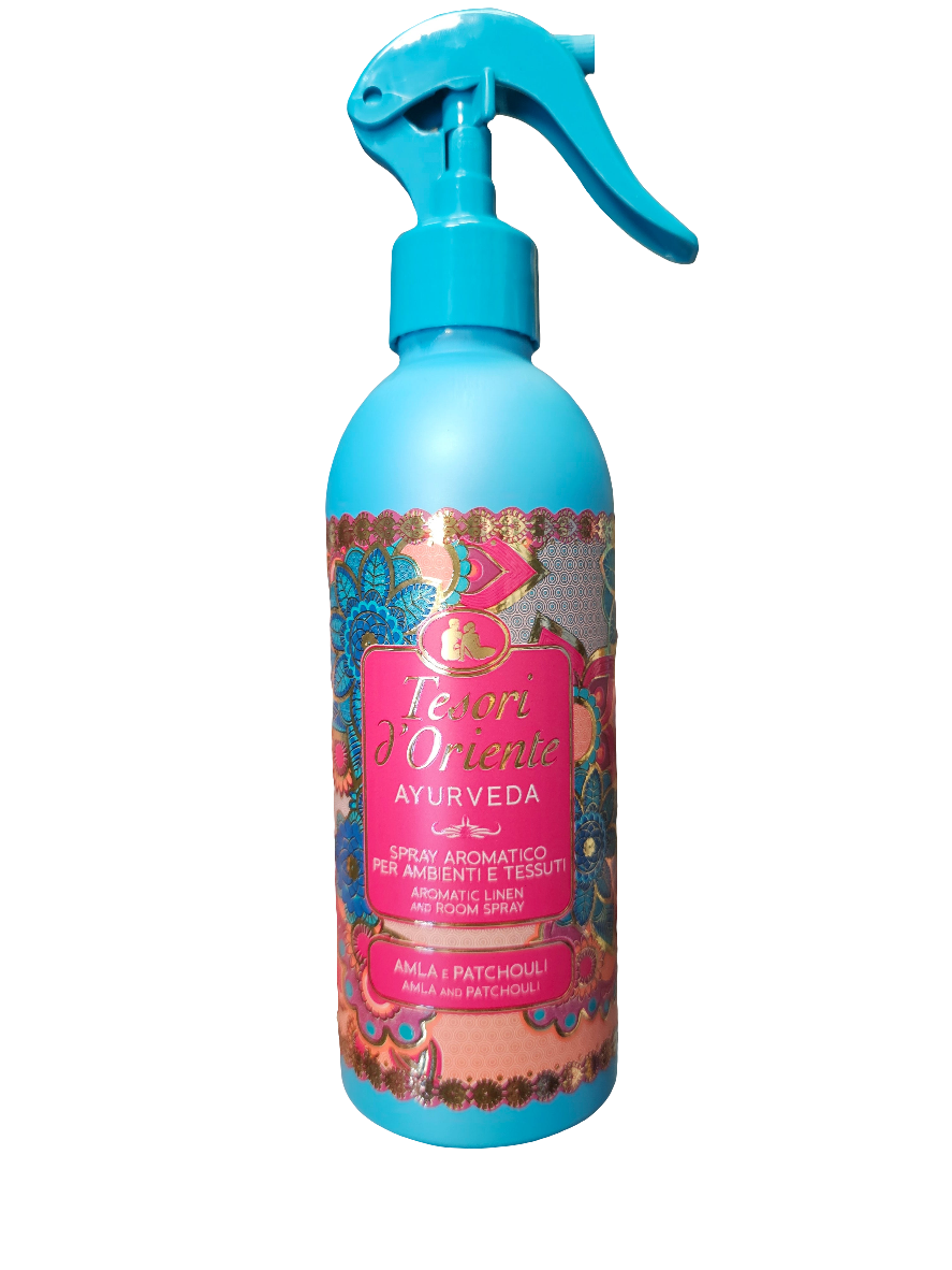 Tesori d'Oriente Amla & Patchouli  Aromatic Room Spray for Ambience and Textiles 250ml please note this is filled by weight not volume