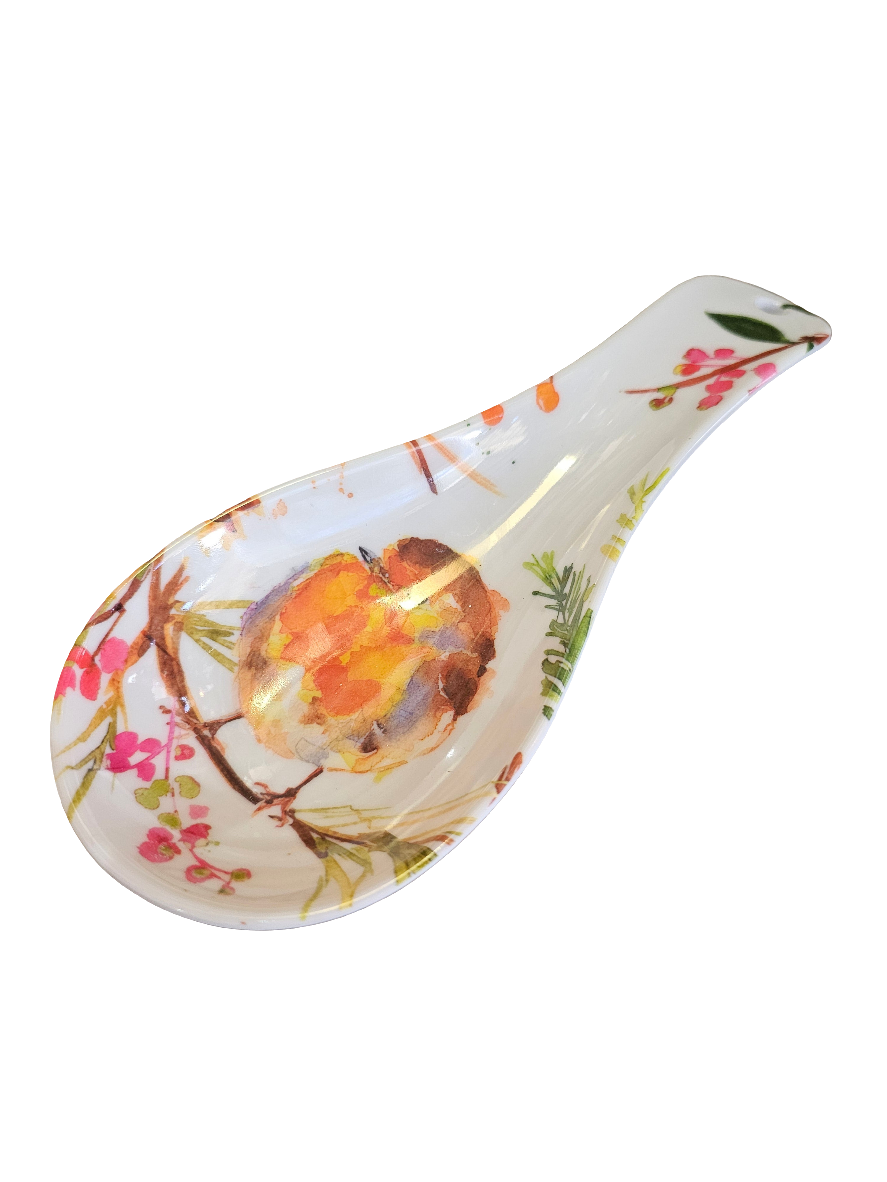 Winter Robin Jennifer Rose Spoon Rest