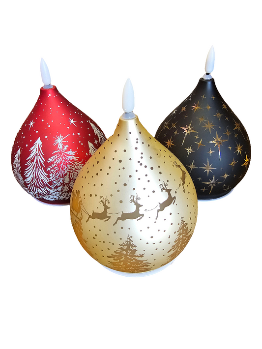 Bright Christmas LED Teardrop Candle