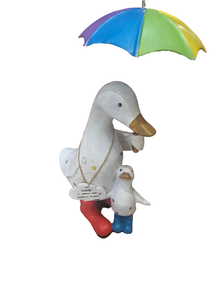 Rainbow Brolly Mother Duck