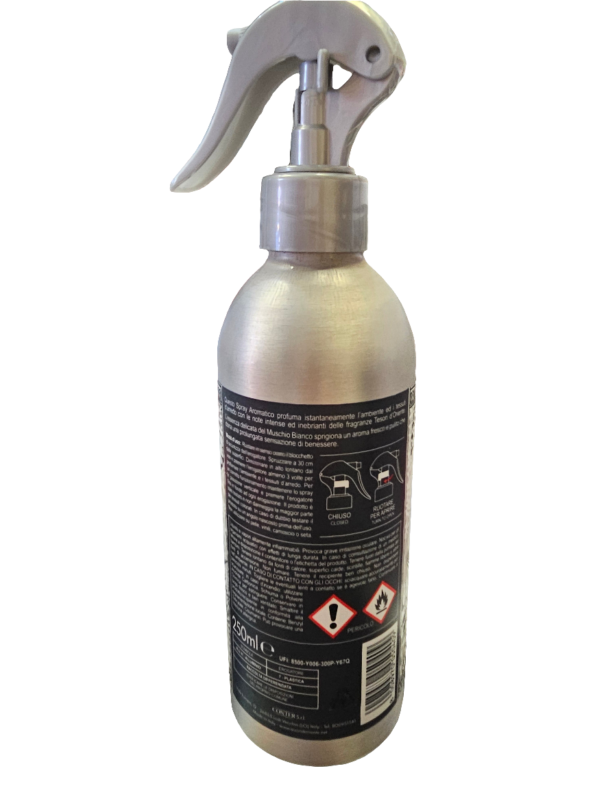 Tesori D'Oriente White Musk Aromomatic Room Spray 250ml please note this is filled by weight not volume