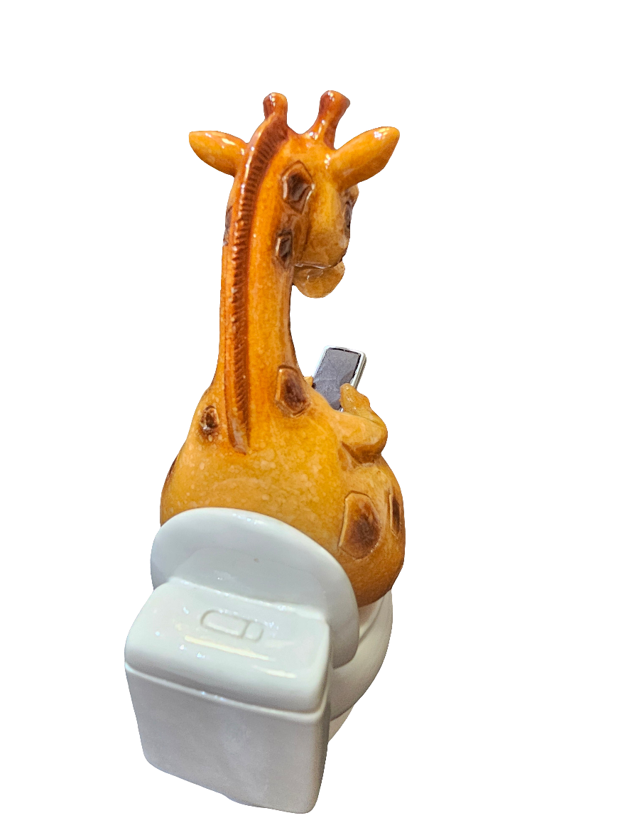 Take a Seat Giraffe on the Loo statue