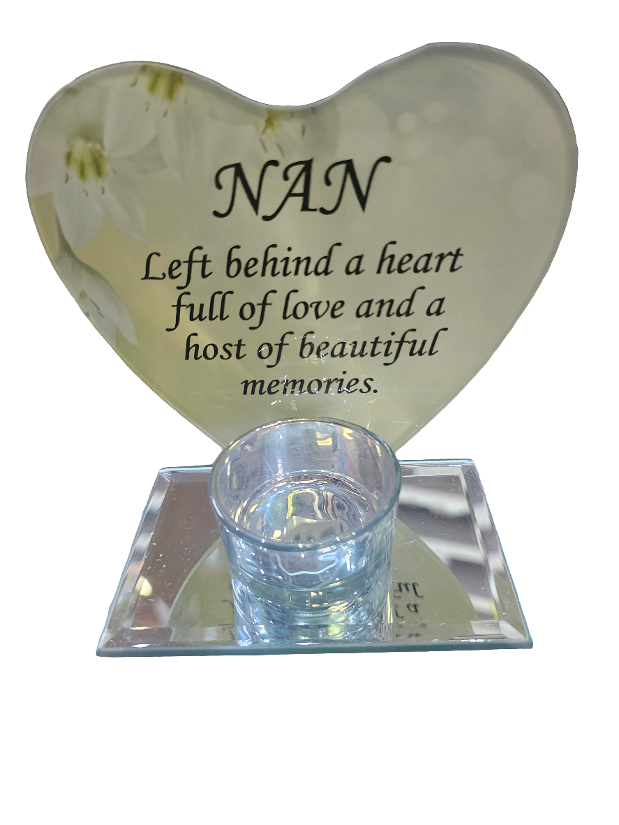 Memorial Heart Shaped Tealight Holders