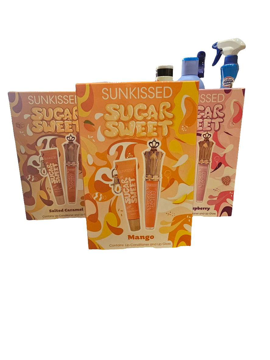Sugar Sweet Lip Duo, contains a lip conditioner and a lip gloss.