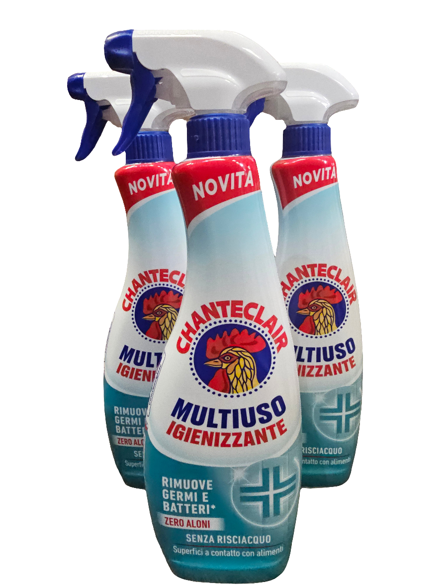 Chanteclair Multiuso Igienizzante, an Italian multi-purpose sanitizing cleaner. 625ml