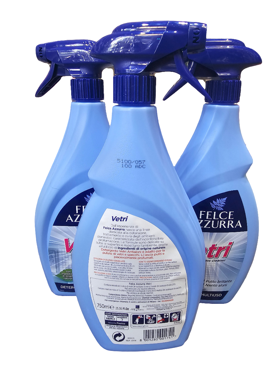 Felce Azzurra Anti-haze glass cleaner classic perfume 750 ml