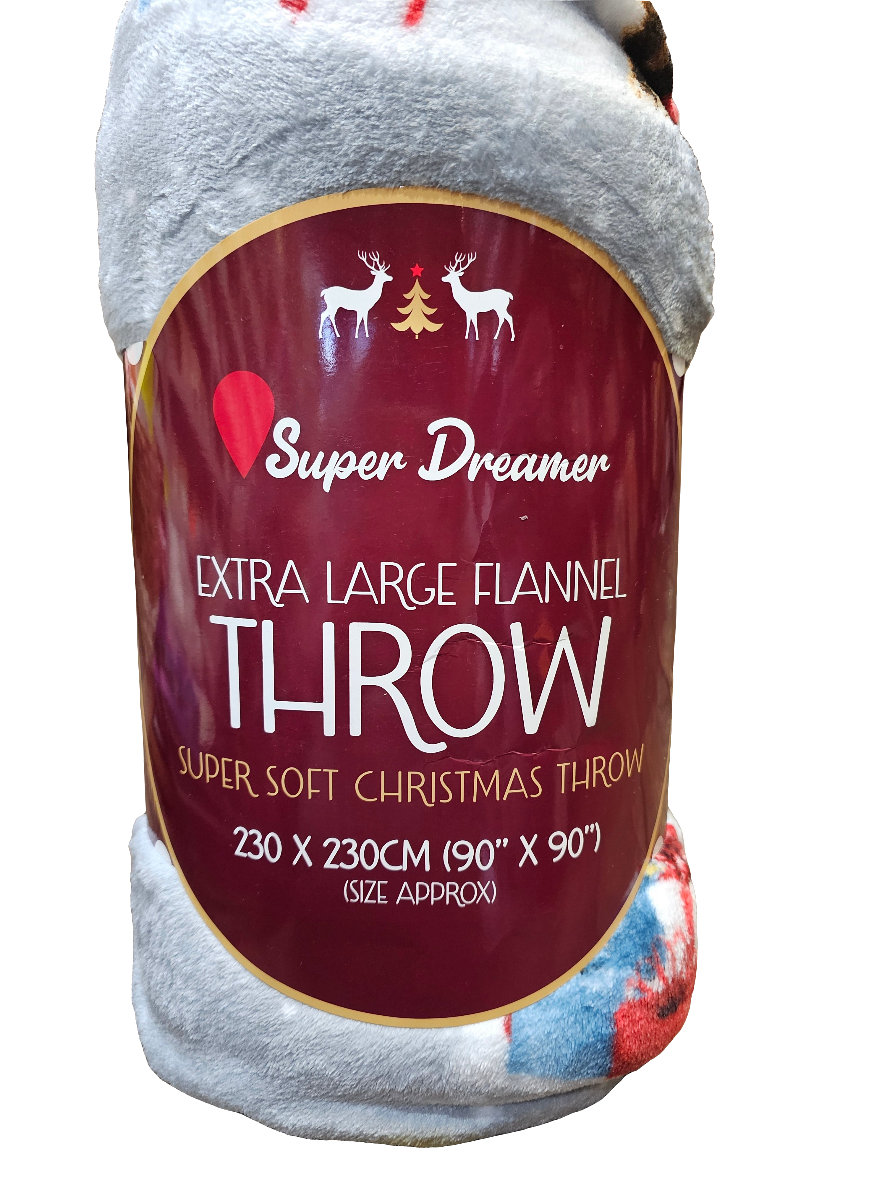 Super soft Highland cow Christmas Throw King size