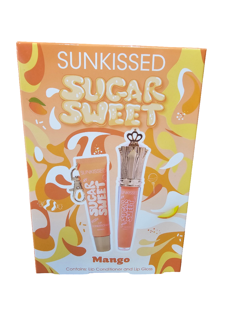 Sugar Sweet Lip Duo, contains a lip conditioner and a lip gloss.