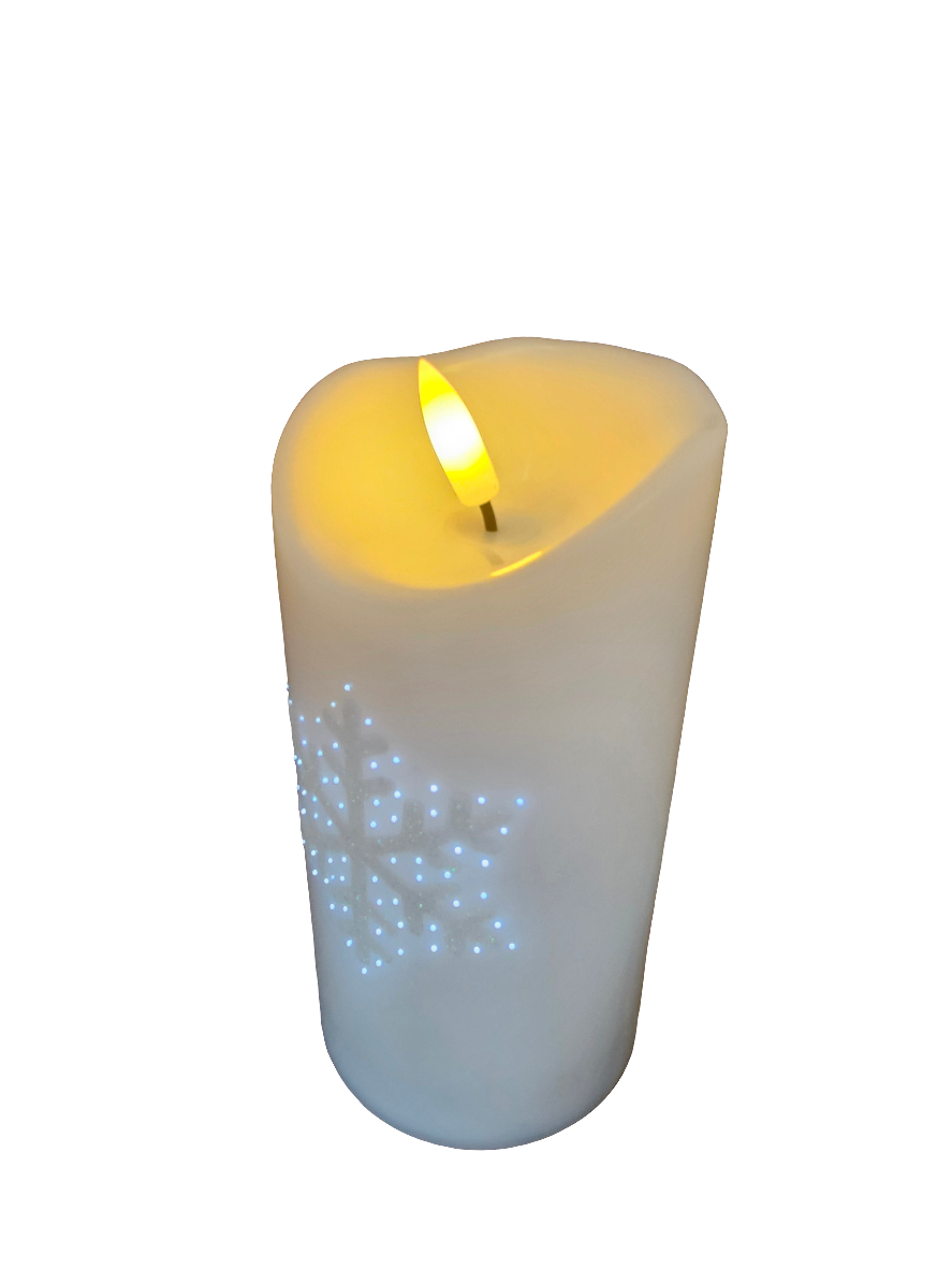 Twinkle Candle Frost White Battery powered candle