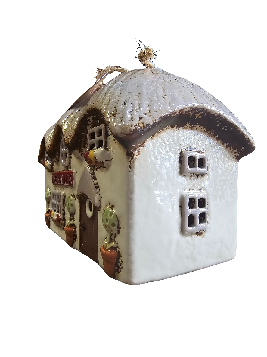 Village Pottery Red Lion Pub Tealight