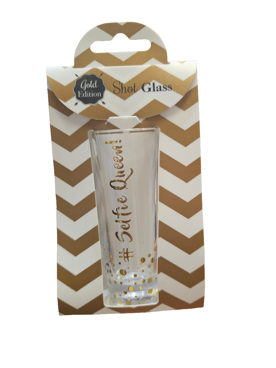 Gold Edition Selfie queen shot glass