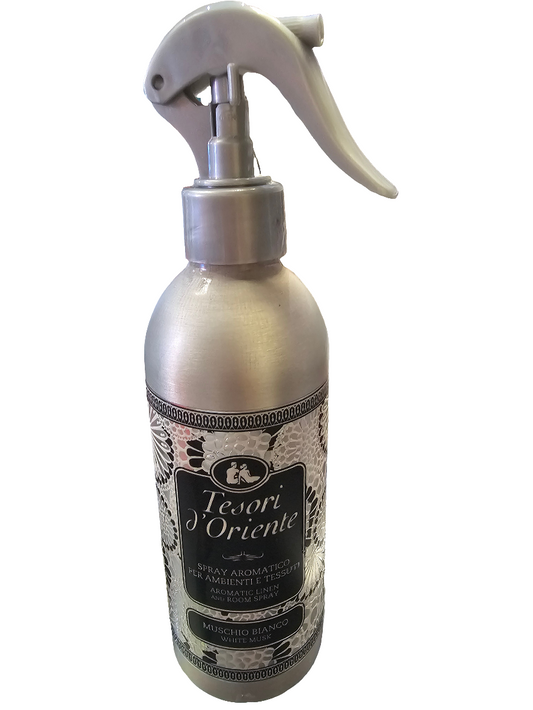 Tesori D'Oriente White Musk Aromomatic Room Spray 250ml please note this is filled by weight not volume