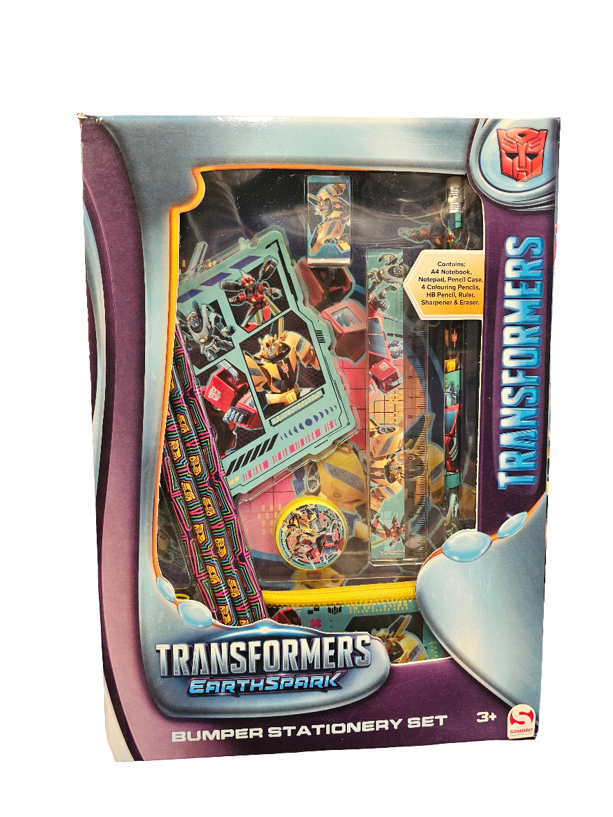 Transformers Earthspark Bumper Stationery Set.