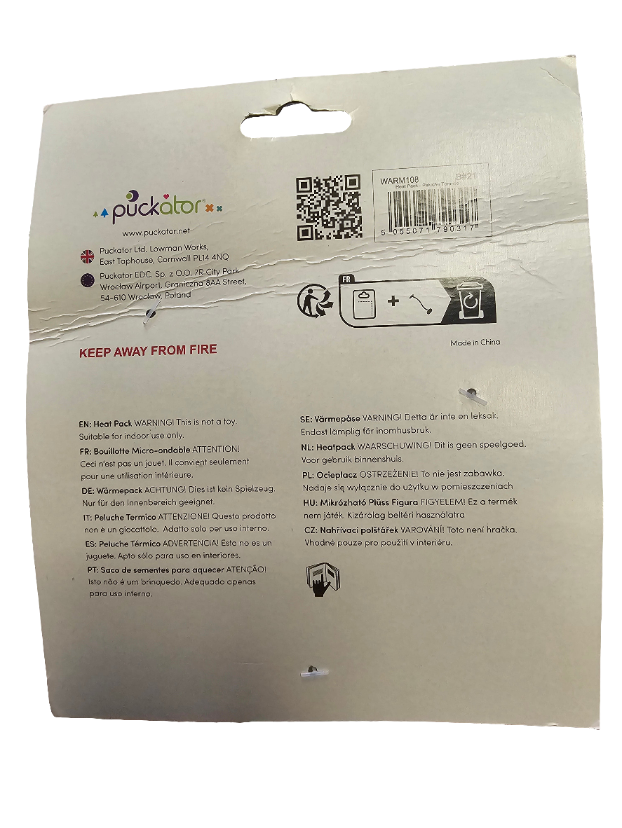 Microwavable Dog Design Heat Pack