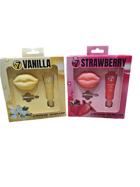 W7 Vanilla or Strawberry Lip Care Gift Set