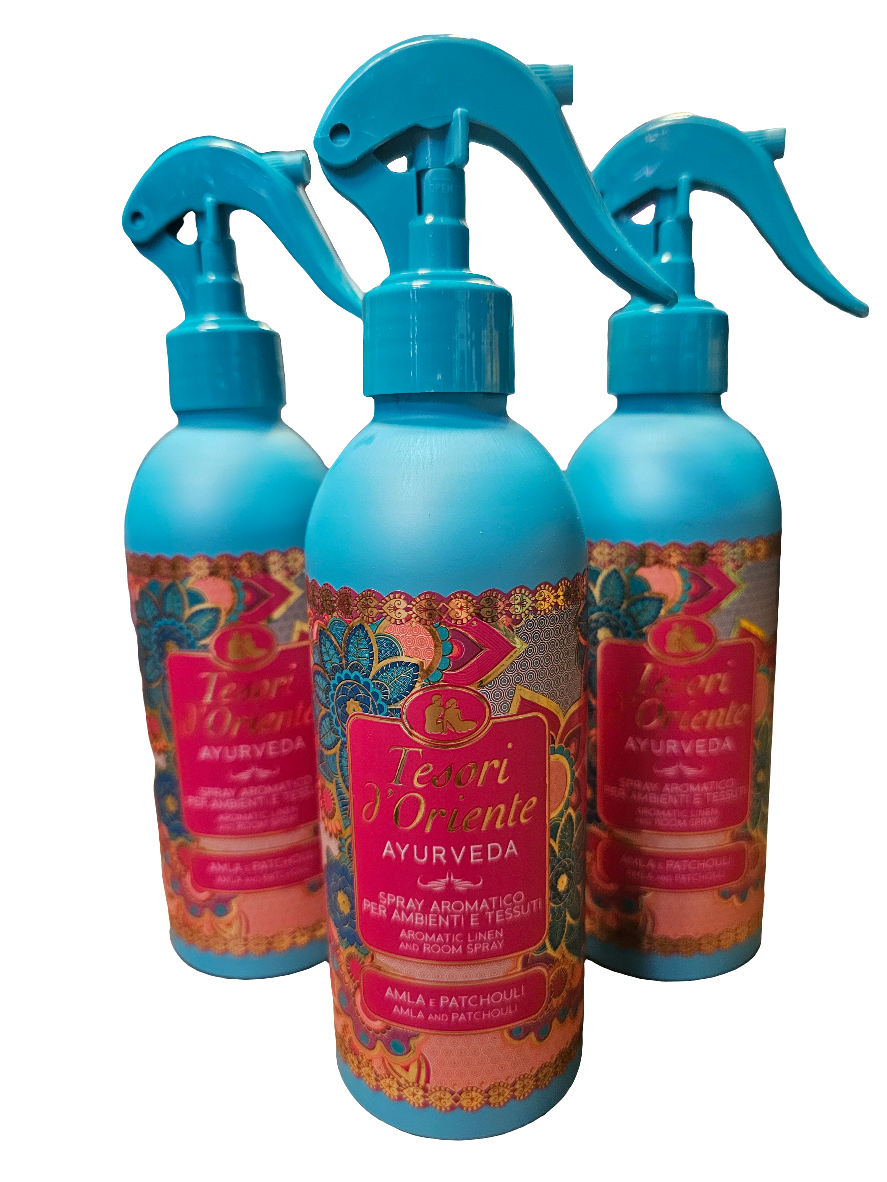 Tesori d'Oriente Amla & Patchouli  Aromatic Room Spray for Ambience and Textiles 250ml please note this is filled by weight not volume