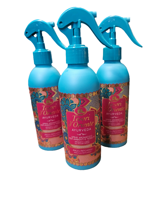 Tesori d'Oriente Amla & Patchouli  Aromatic Room Spray for Ambience and Textiles 250ml please note this is filled by weight not volume