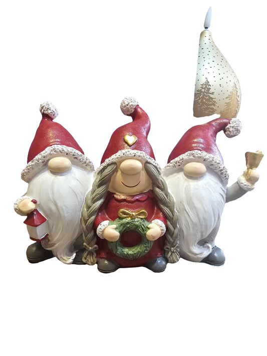 Christmas Santa Gonk Family Statue