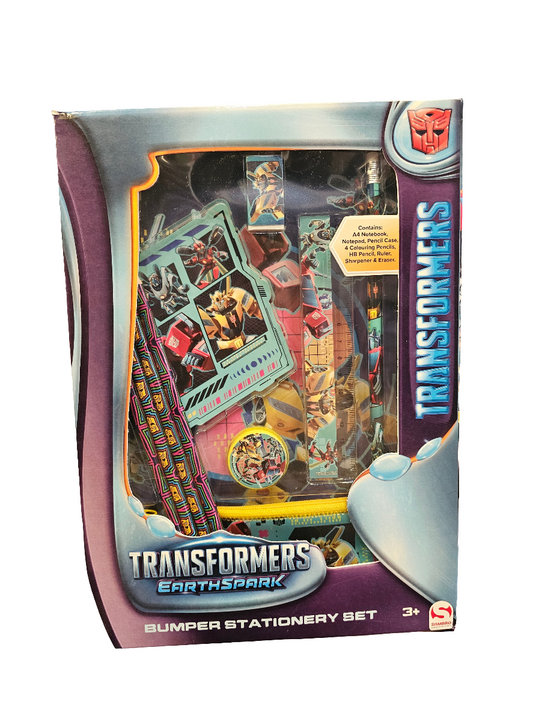 Transformers Earthspark Bumper Stationery Set.
