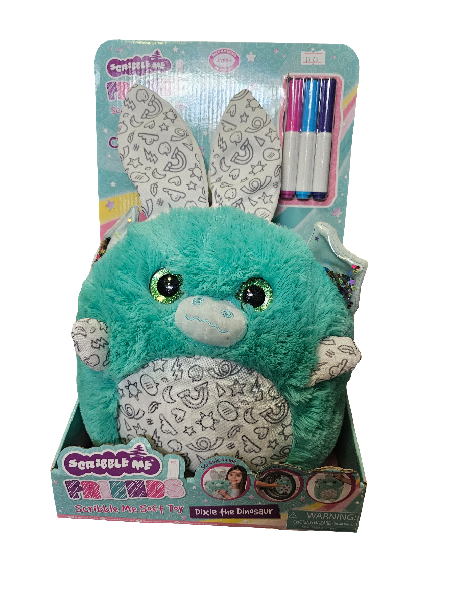 Scribble me soft toy - 3 designs