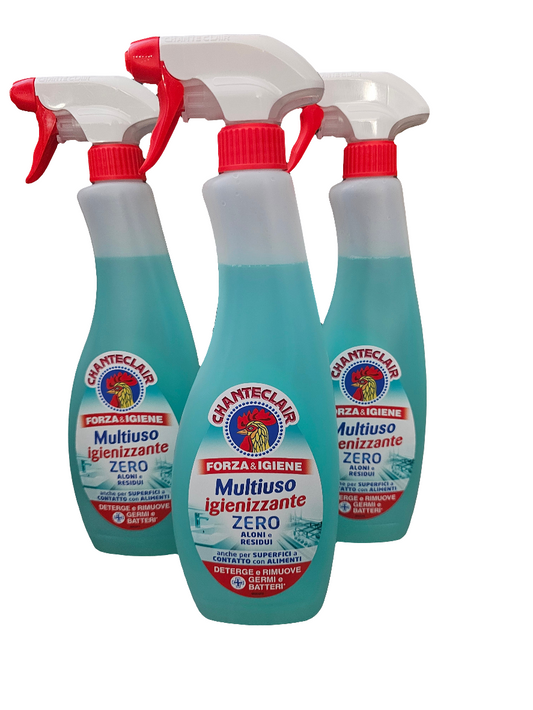 Chanteclair Multiuso Igienizzante Zero, a multi-purpose sanitizing spray 625ml