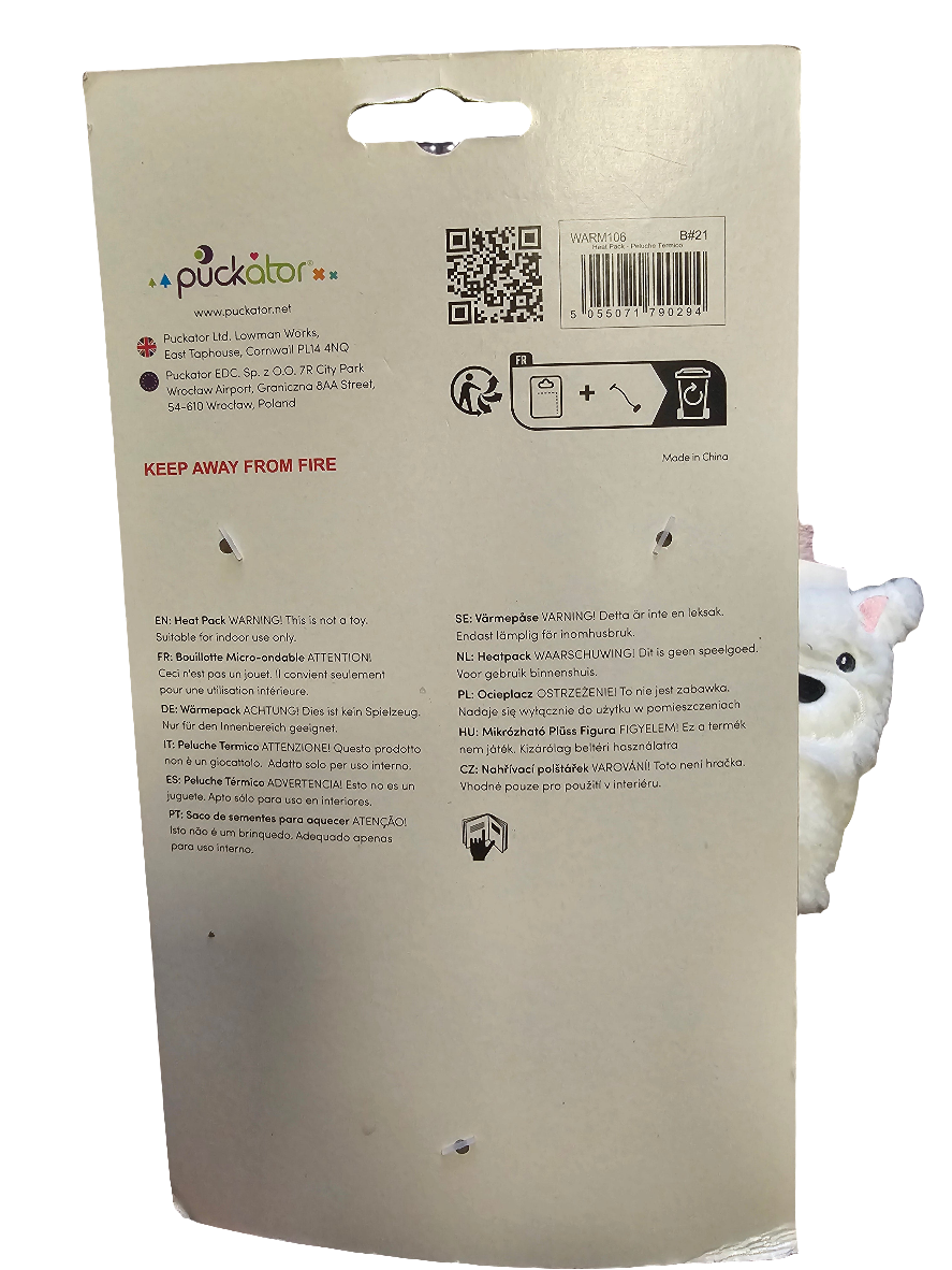 Microwavable Dog Design Heat Pack