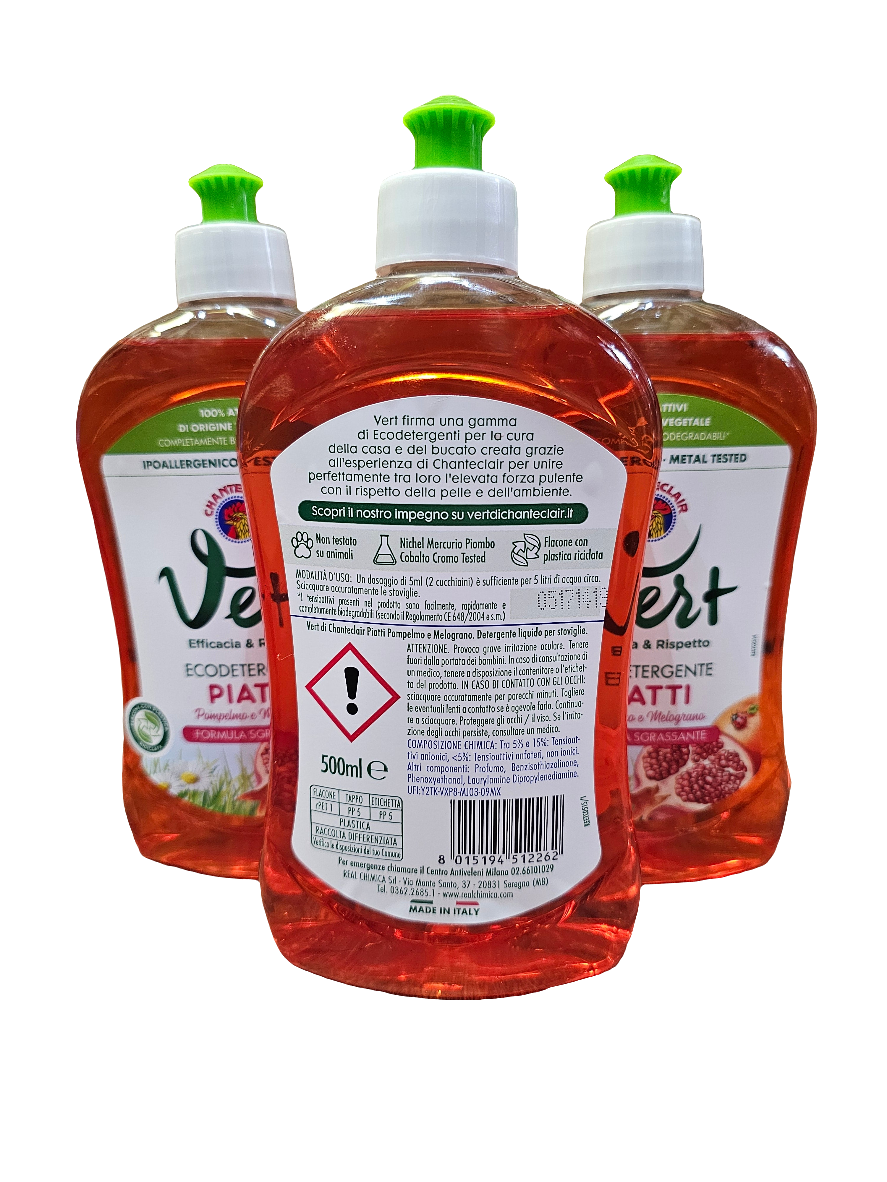 Chanteclair Vert Grapefruit and Pomegranate Eco-Cleaner for Dishes.