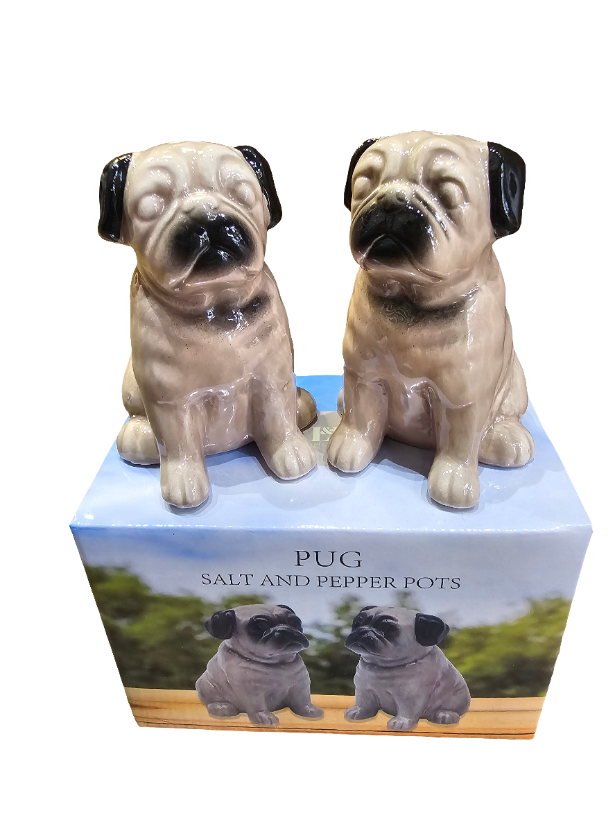 Pug design Salt & Pepper Pots