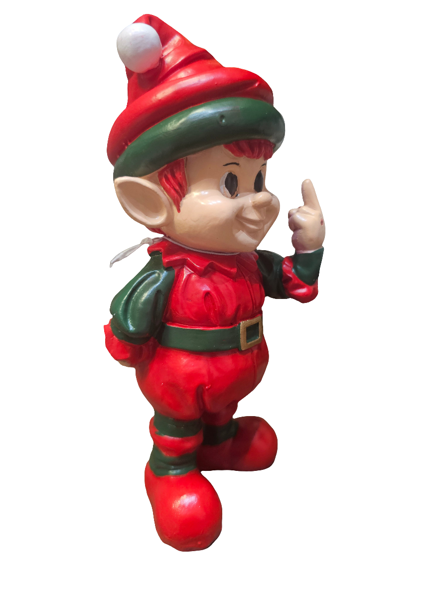 Christmas Elf Bahaving Badly 16cm Statue