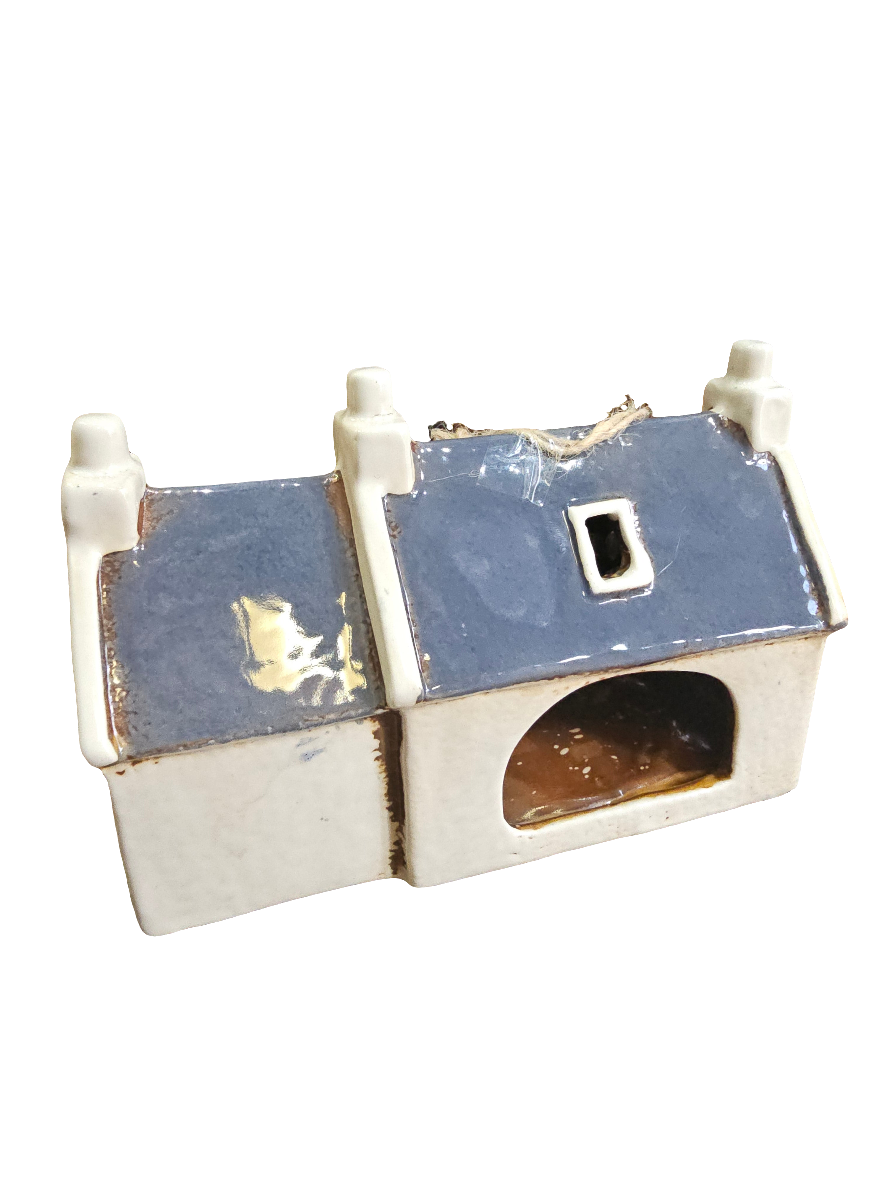 Village Pottery Croft House Highland Cow Tealight Holder