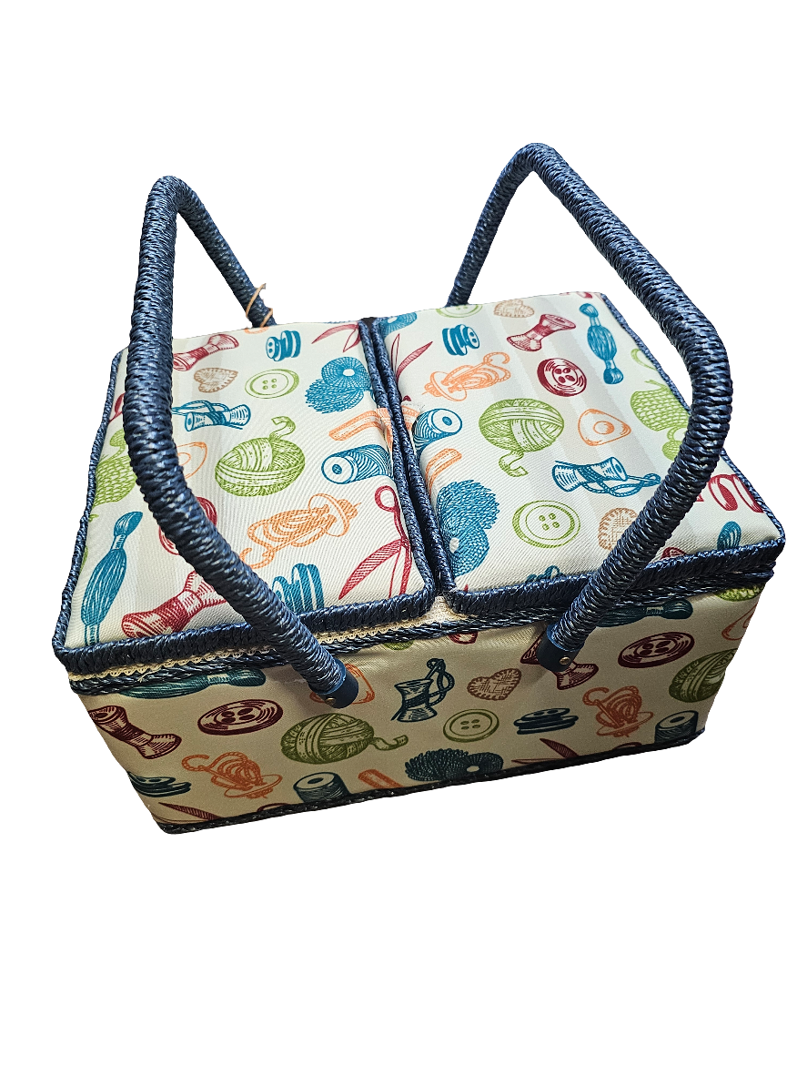 Medium Sewing Basket 100% Cotton