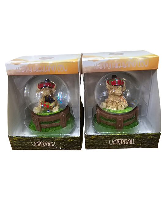 Happy Highland Cow Waterball 5 designs to choose