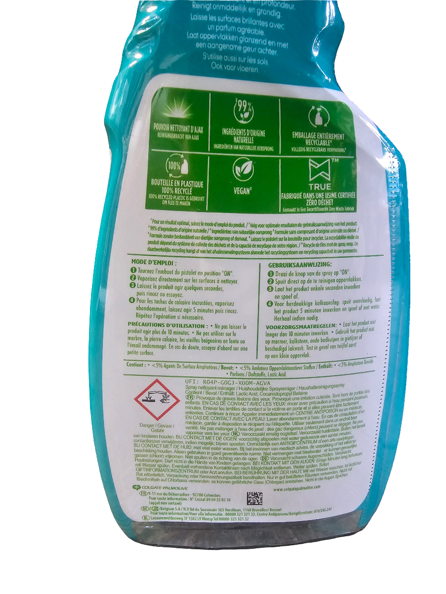 Ajax Bathroom Spray/Anti-Limescale Cleaner 750ml