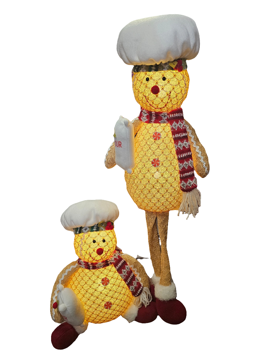 Led Gingerbread Figures, 2 designs available