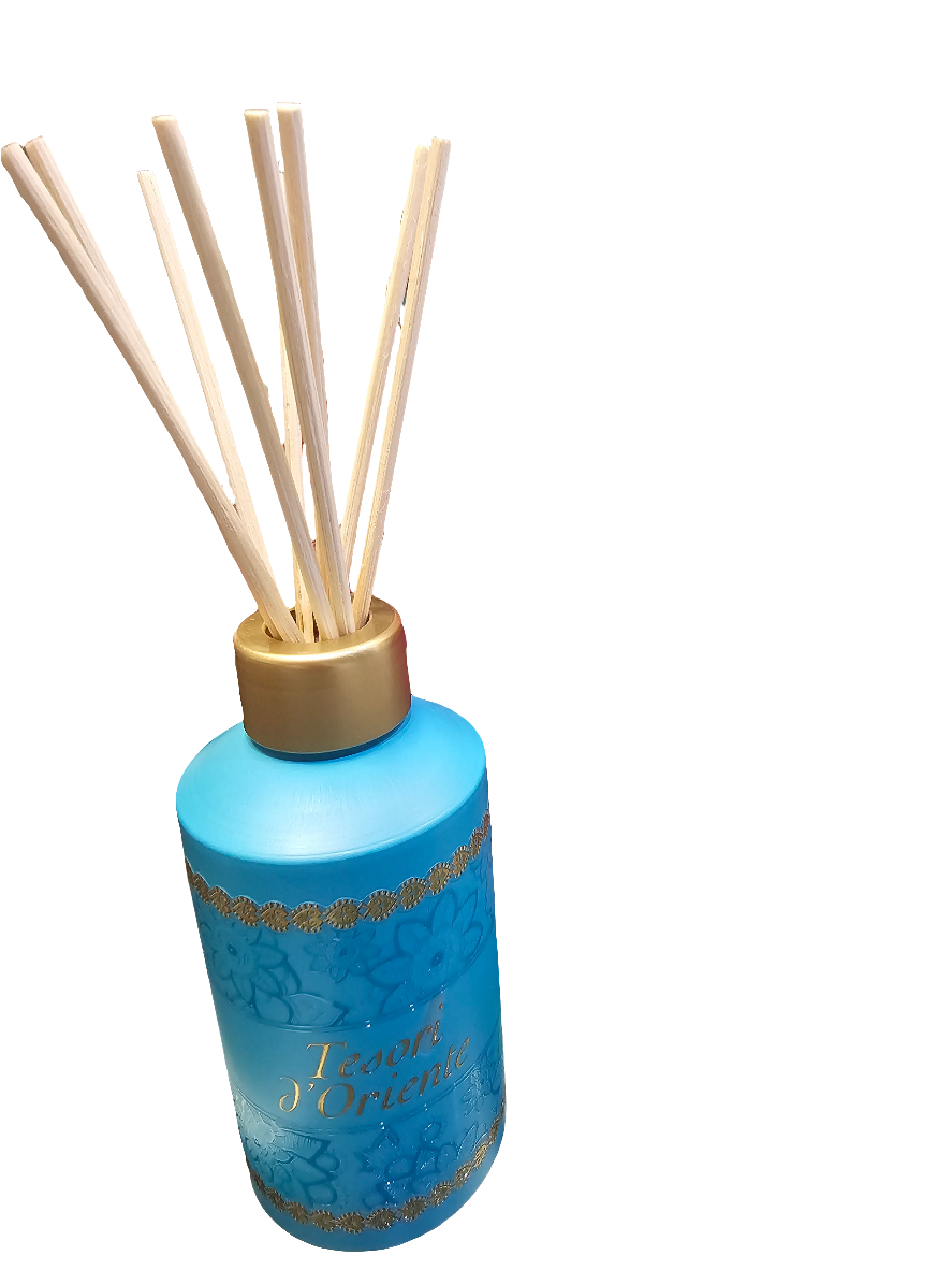 Tesori D'oriente Reed Diffuser Set Ayurveda Scented with 8 sticks 200ml