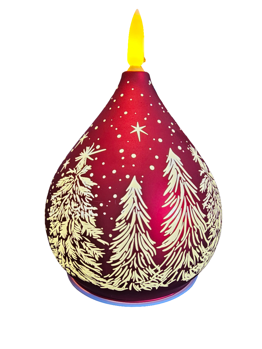 Bright Christmas LED Teardrop Candle