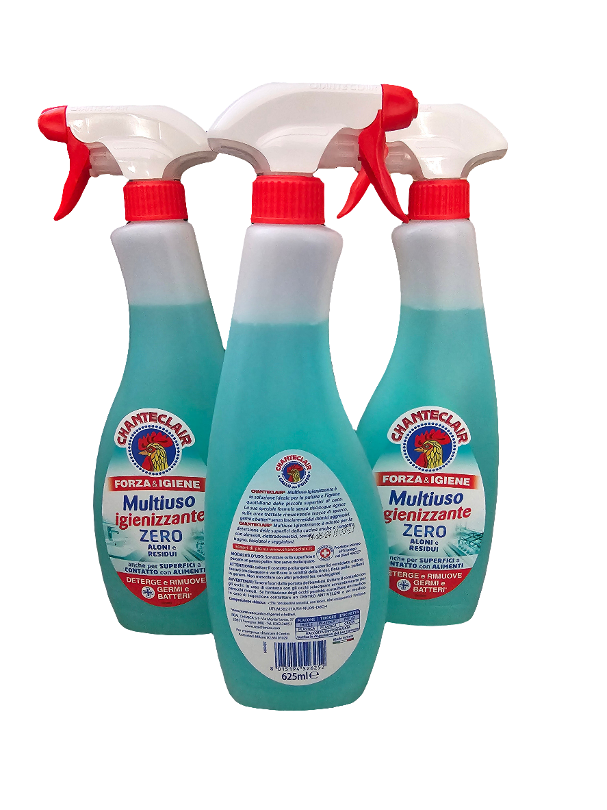 Chanteclair Multiuso Igienizzante Zero, a multi-purpose sanitizing spray 625ml