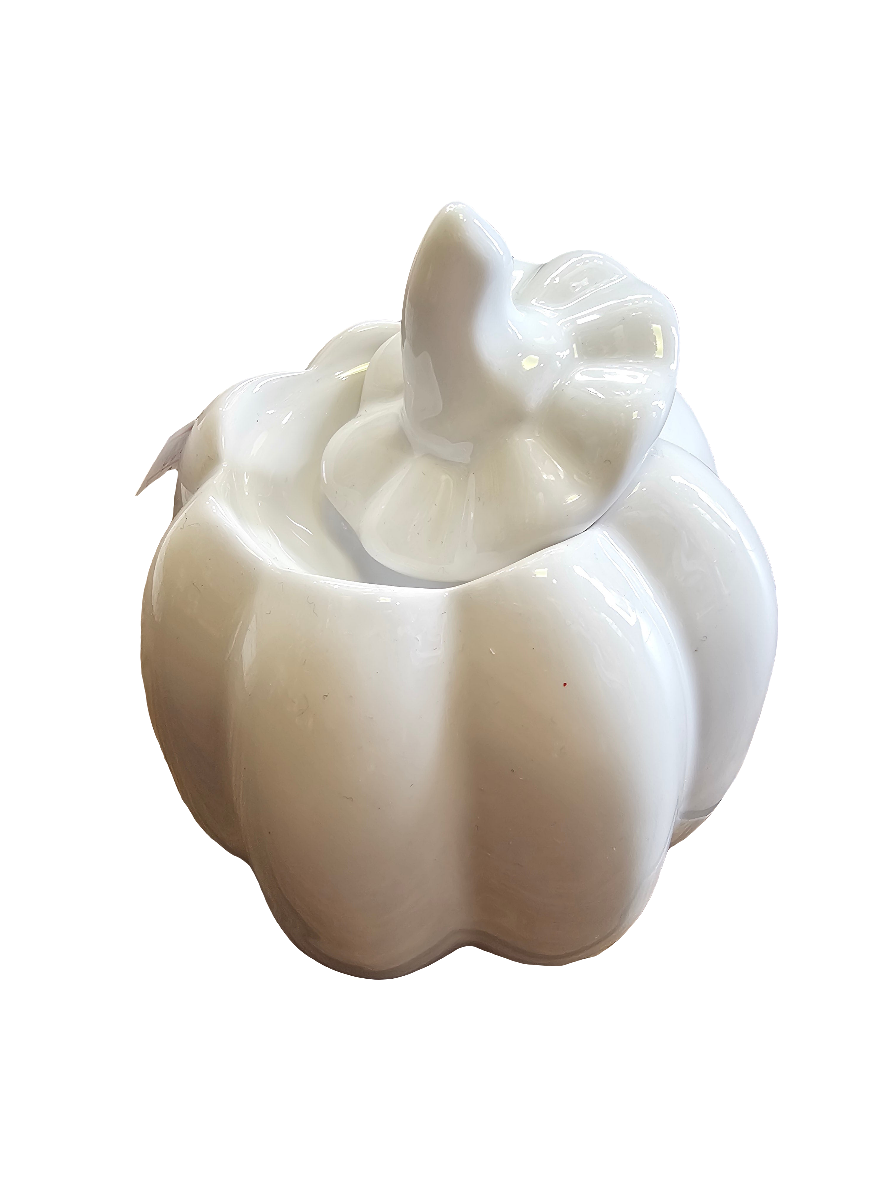 Ceramic Pumpkin Wax Melter with Lid