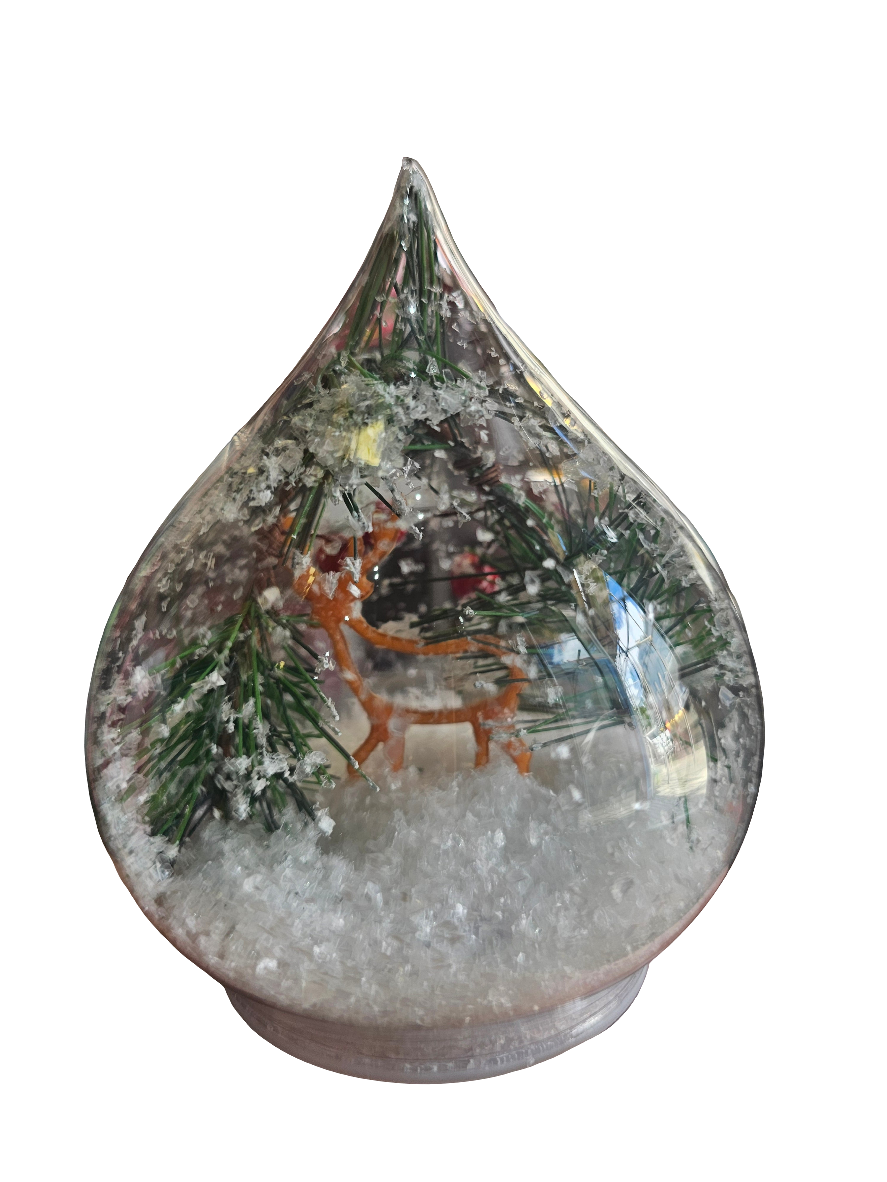 Frosty Christmas LED Teardrop Reindeer