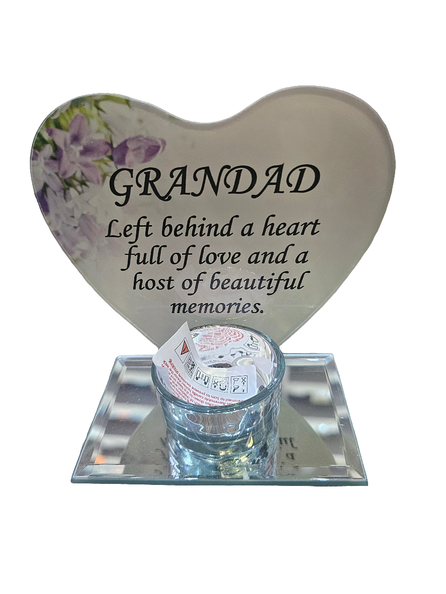 Memorial Heart Shaped Tealight Holders