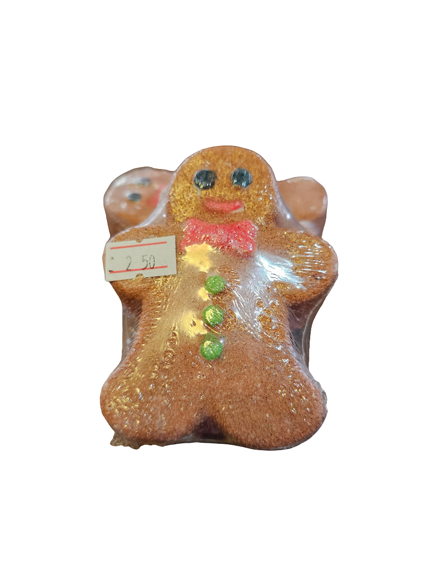 Gingerbread Man Bath Bomb scented in Baked Gingerbread