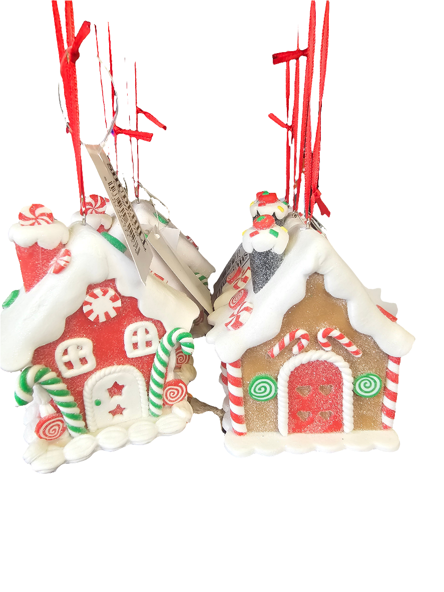 Christmas Cookie Hanging Gingerbread House Ornament