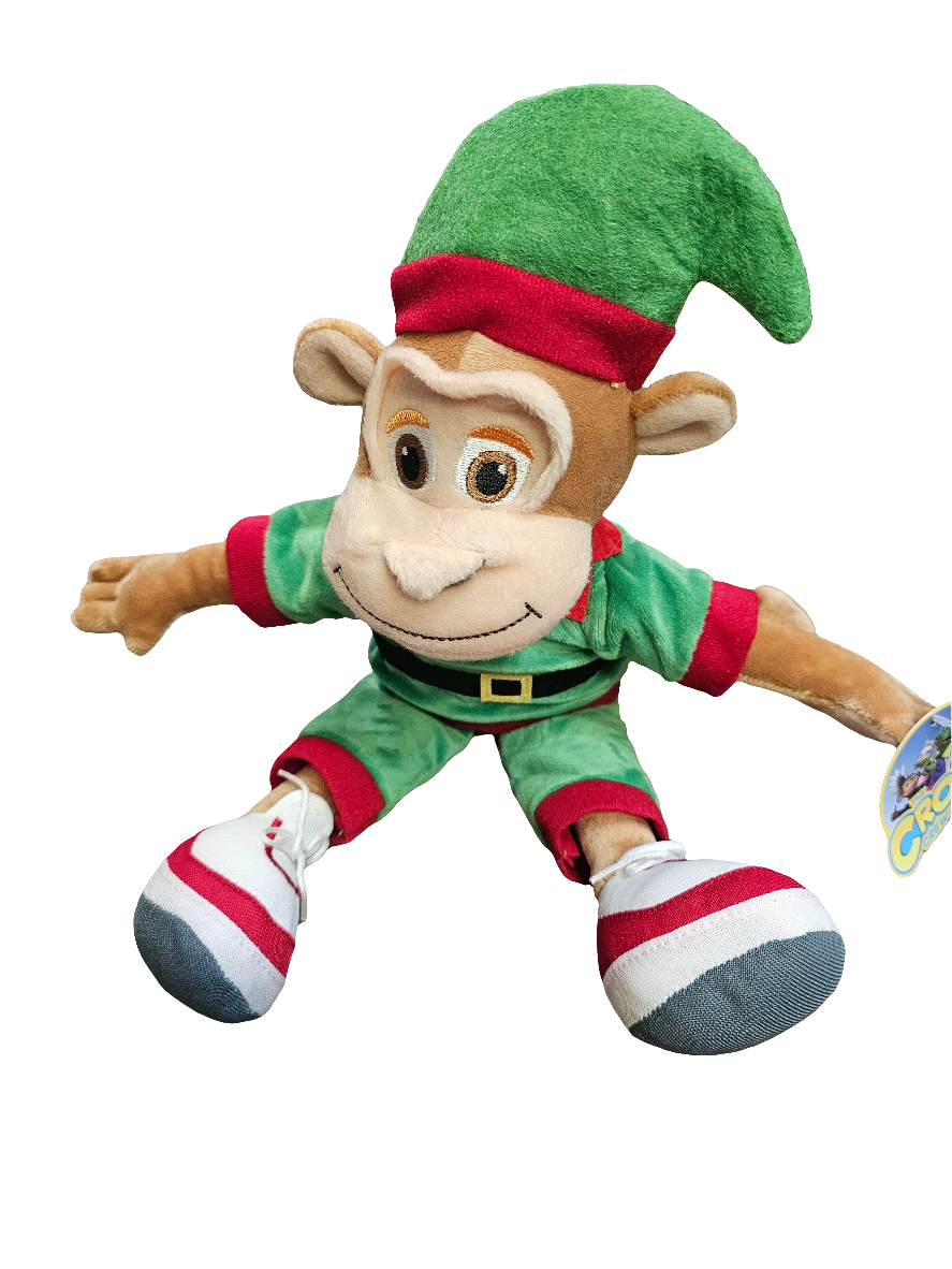 12" Croc Crew Plush Toys in Christmas Outfits