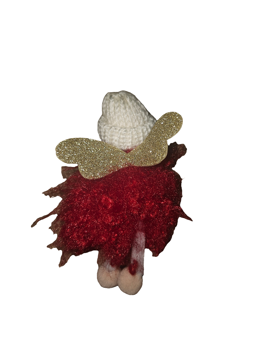 Cosy Christmas Hanging Angel holding Star