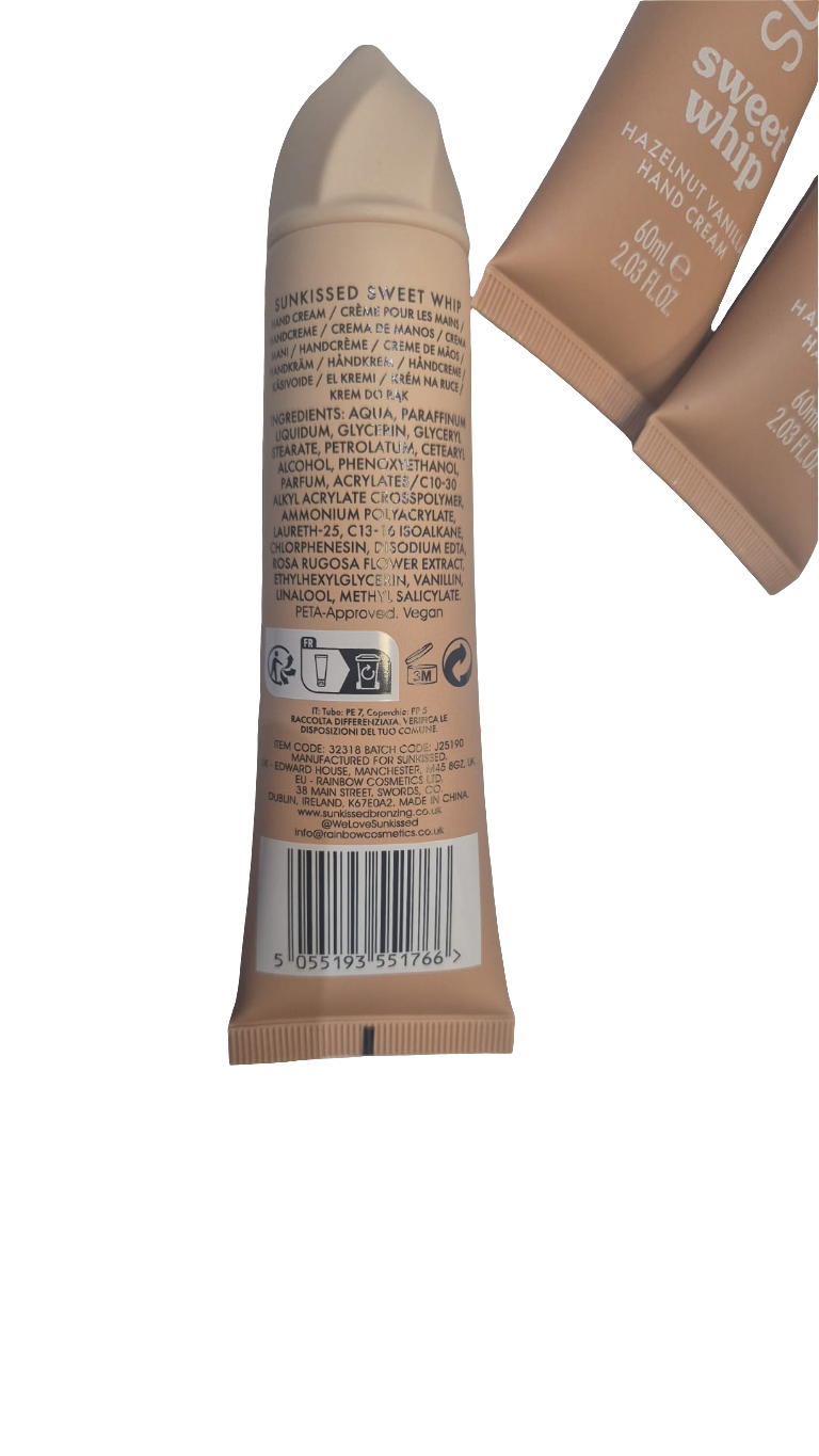 Sunkissed Sweet Whip Hand Cream 3 varients