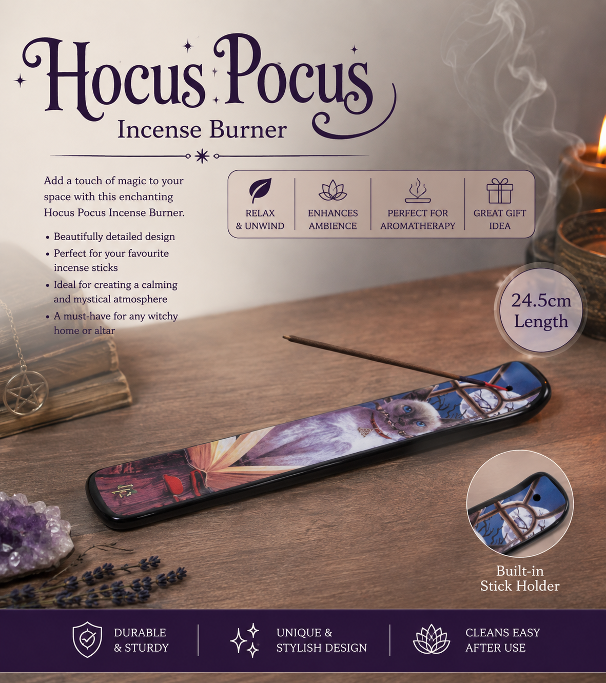 Hocus Pocus Incense Burner 24.5cm