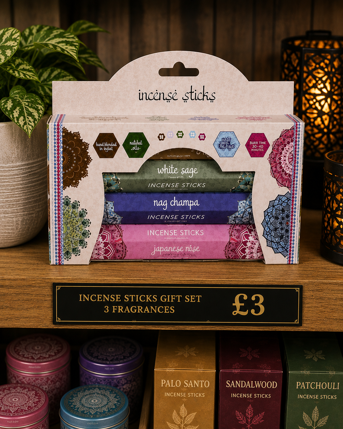 Pan Aroma Variety Pack Incense Sticks - Gift Set