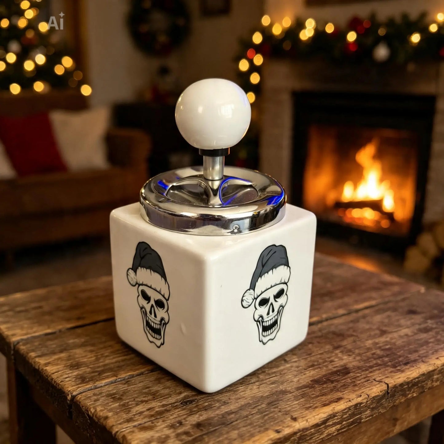 novelty ceramic santa ashtray