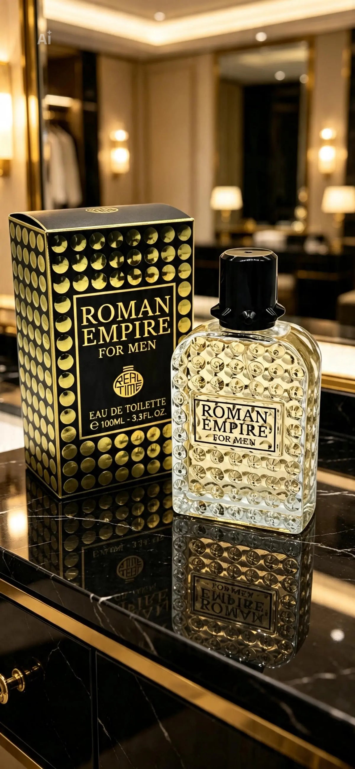 Real Time Roman Empire men's eau de toilette perfume in a 100ml / 3.3 fl. oz. bottle.